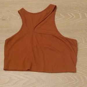 Brown crop top from Shein